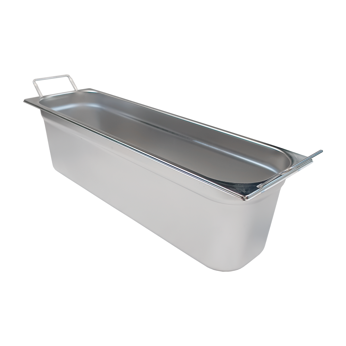 GN container GN 2/4 - 150 handles stainless steel | REDFOX - GN 2/4-150 U