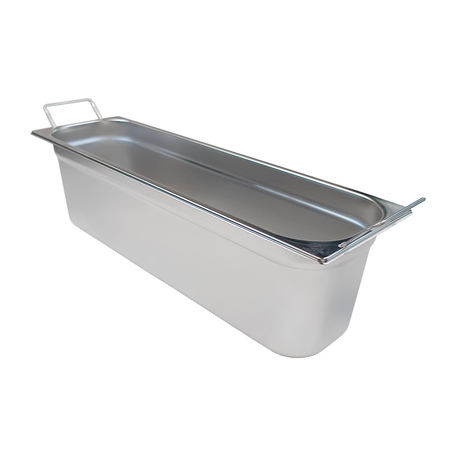 GN container GN 2/4 - 150 handles stainless steel | REDFOX - GN 2/4-150 U