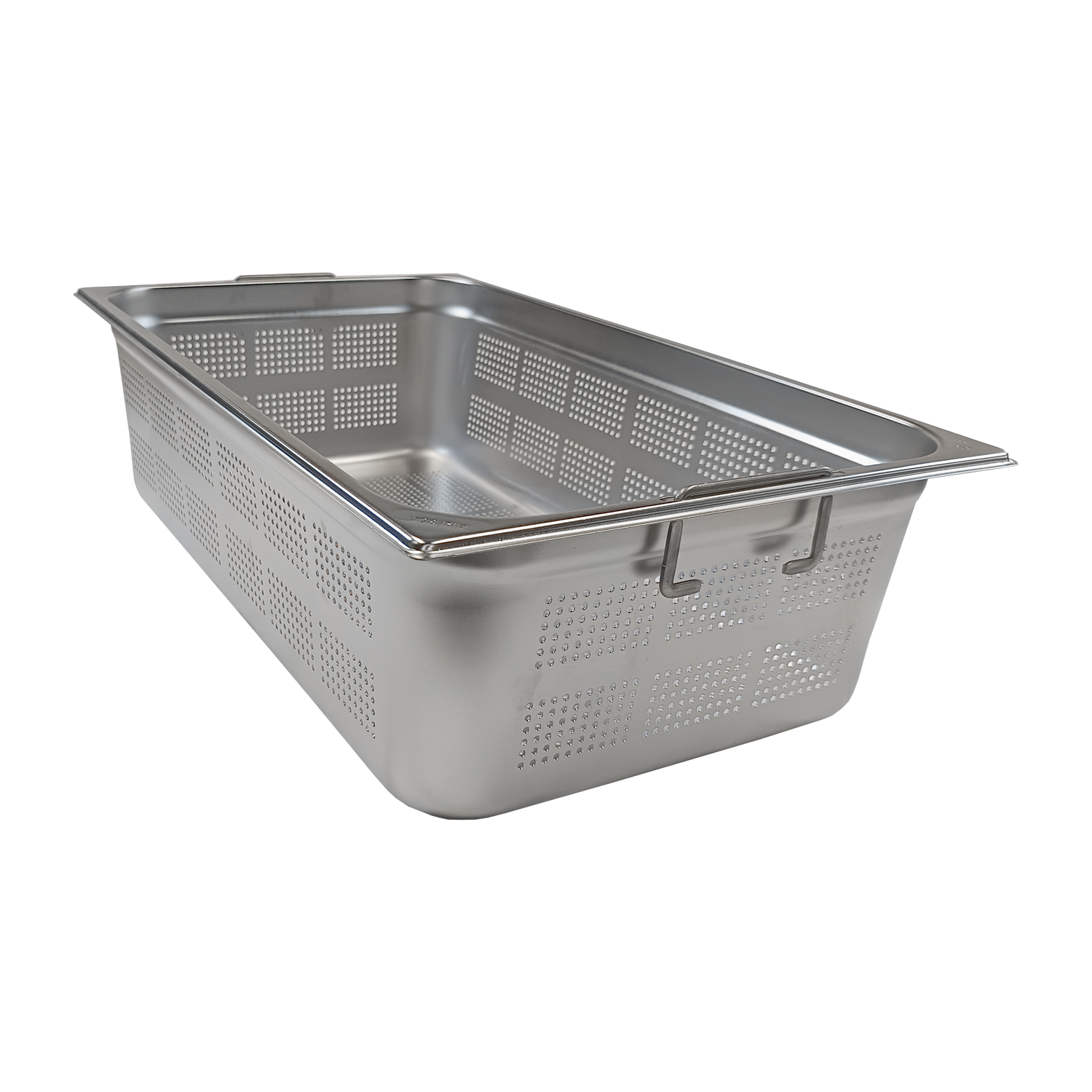 GN container perforated GN 1/1 - 150 handles stainless steel | REDFOX - GND 1/1-150 U