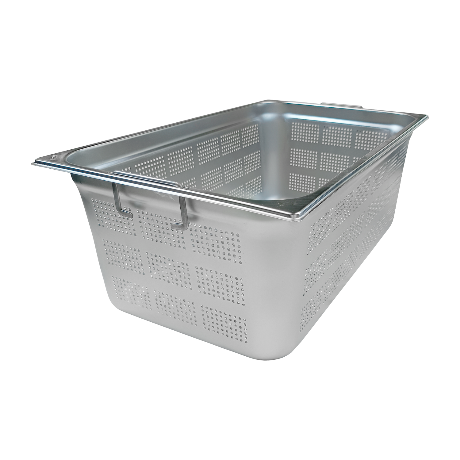 GN container perforated GN 1/1 - 200 handles stainless steel | REDFOX - GND 1/1-200 U