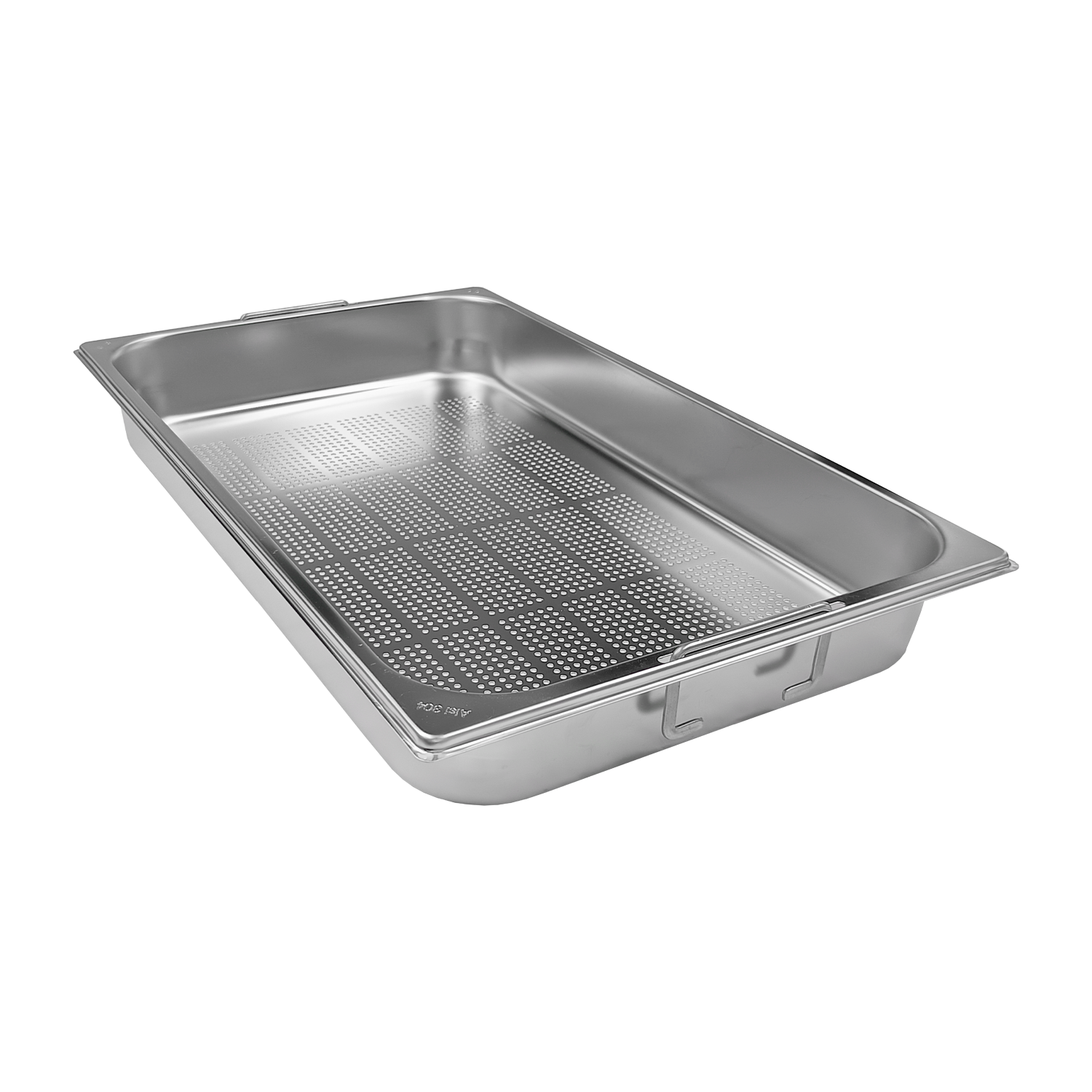 GN container perforated GN 1/1 - 65 handles stainless steel | REDFOX - GND 1/1-65 U