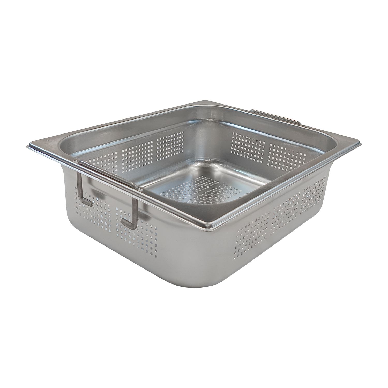 GN container perforated GN 1/2 - 100 handles stainless steel | REDFOX - GND 1/2-100 U
