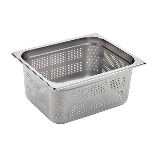 GN container perforated GN 1/2 - 150 stainless steel | REDFOX - GND 1/2-150