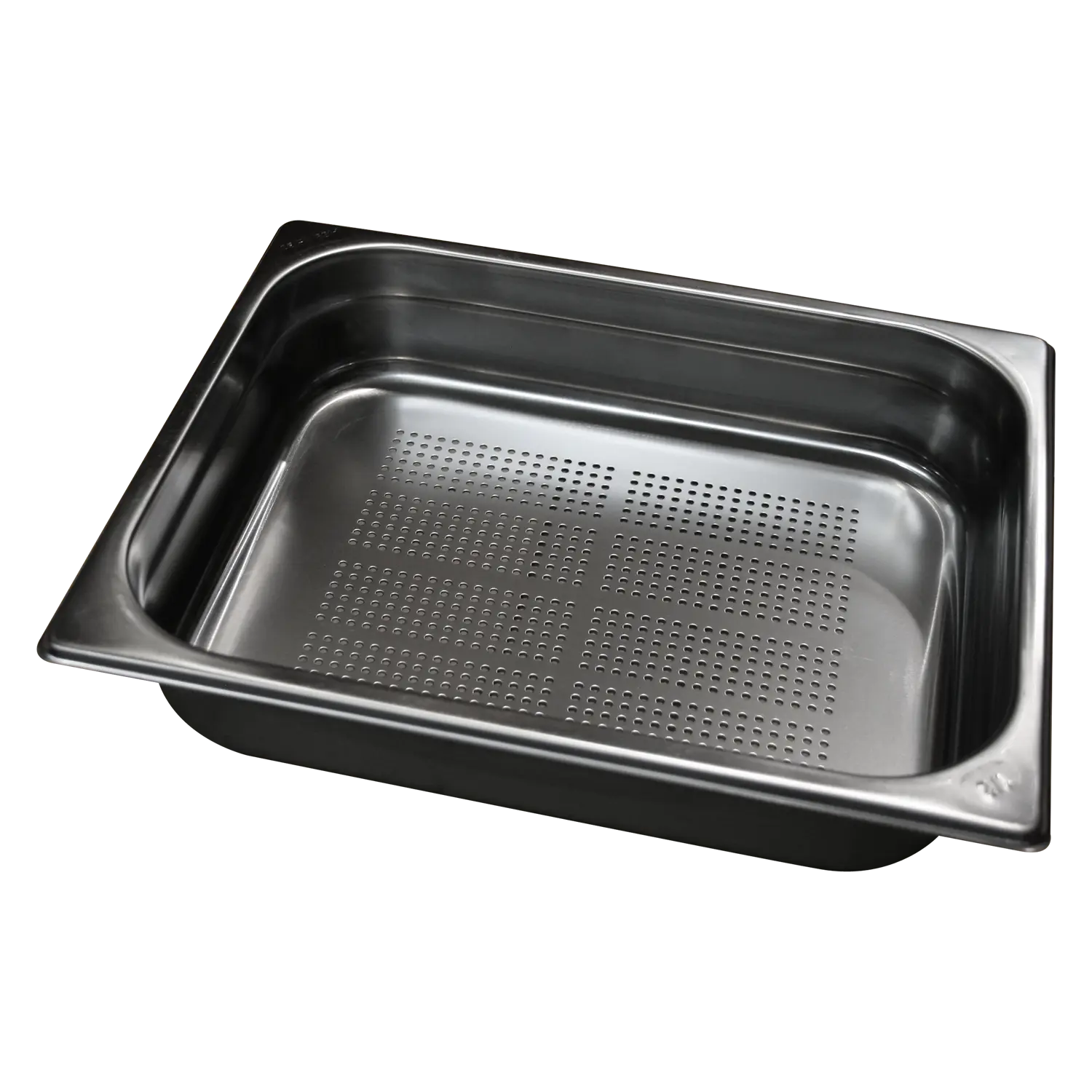 GN container perforated GN 1/2 - 150 handles stainless steel | REDFOX - GND 1/2-150 U