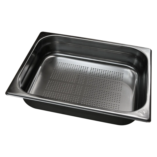 GN container perforated GN 1/2 - 150 handles stainless steel | REDFOX - GND 1/2-150 U