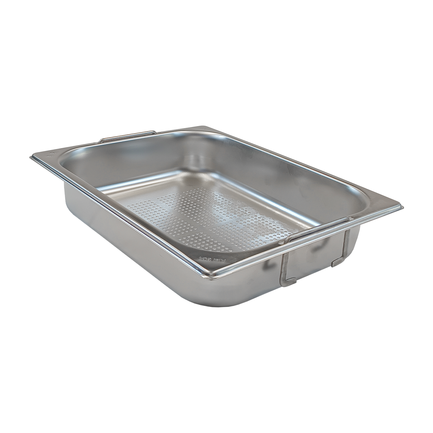 GN container perforated GN 1/2 - 65 handles stainless steel | REDFOX - GND 1/2-65 U