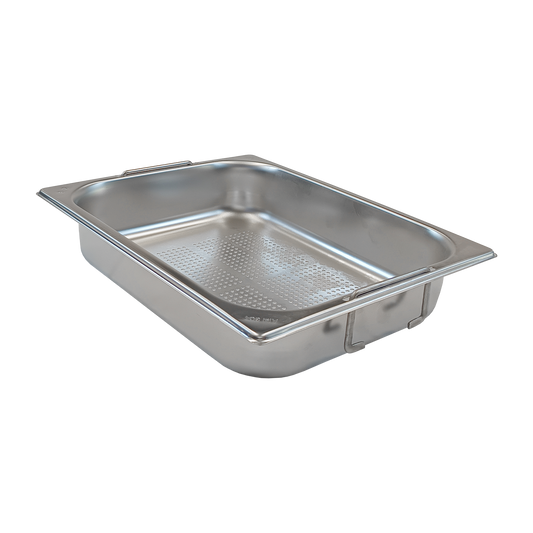 GN container perforated GN 1/2 - 65 handles stainless steel | REDFOX - GND 1/2-65 U