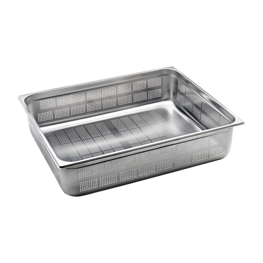 GN container perforated GN 2/1 - 150 stainless steel | REDFOX - GND 2/1-150