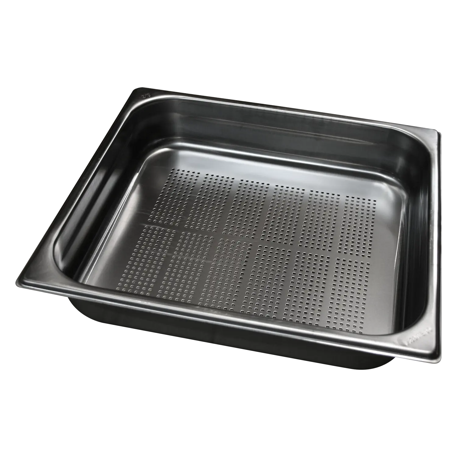 GN container perforated GN 2/1 - 150 handles stainless steel | REDFOX - GND 2/1-150 U