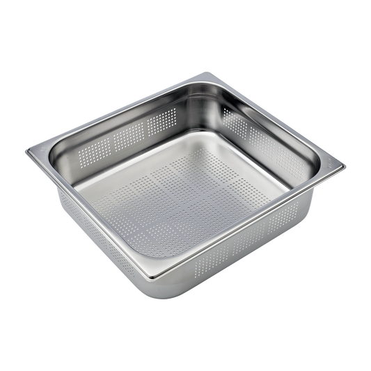 GN container perforated GN 2/3 - 100 stainless steel | REDFOX - GND 2/3-100