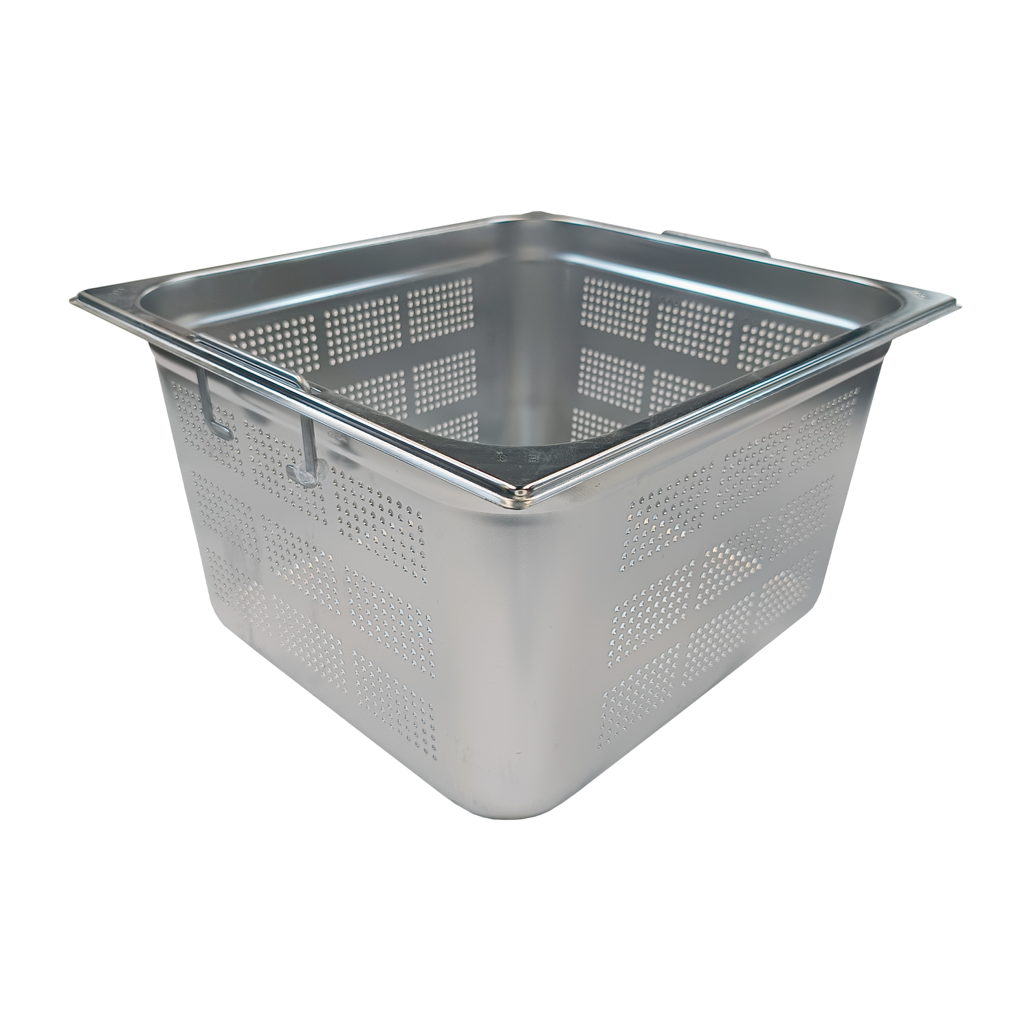 GN container perforated GN 2/3 - 200 handles stainless steel | REDFOX - GND 2/3-200 U