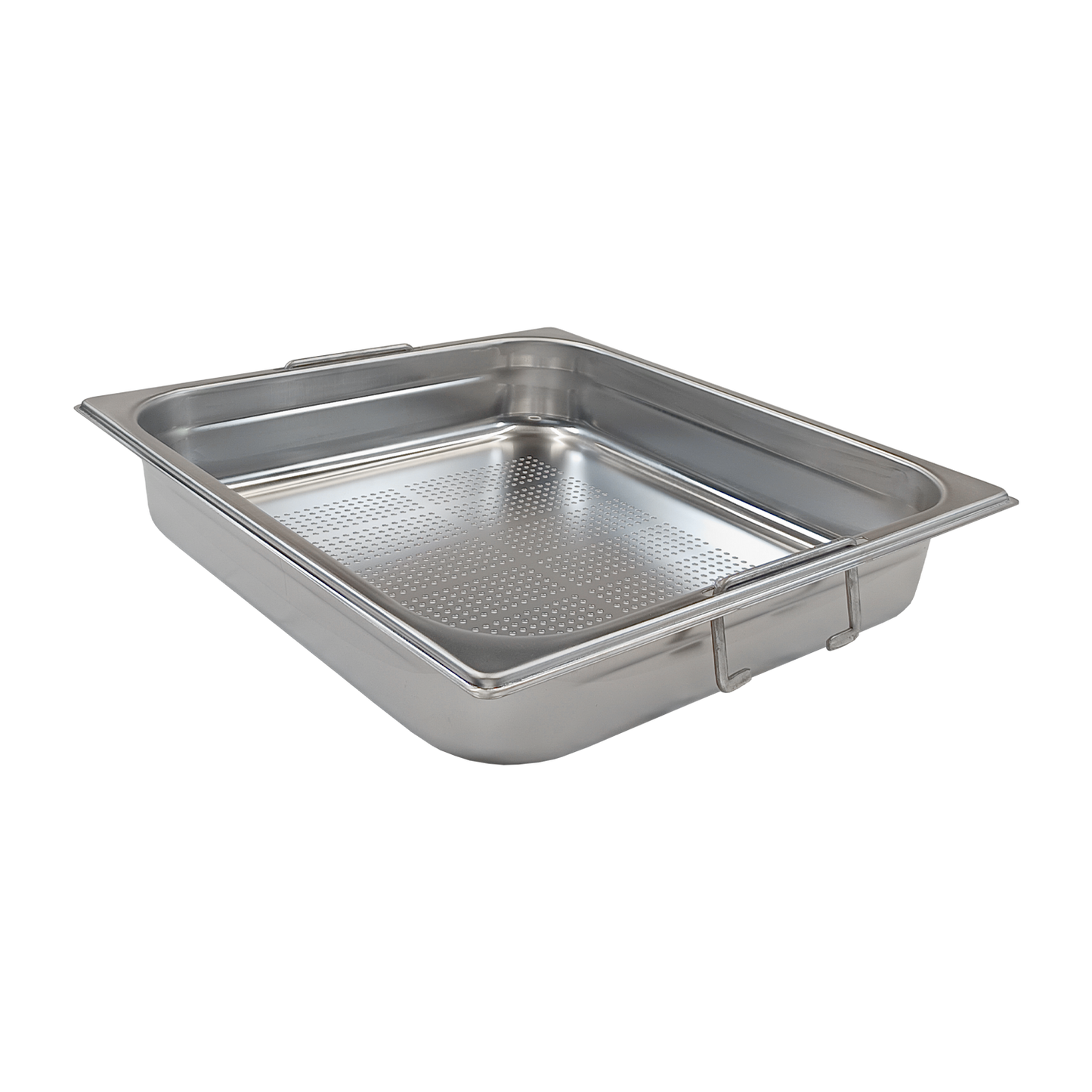 GN container perforated GN 2/3 - 65 handles stainless steel | REDFOX - GND 2/3-65 U