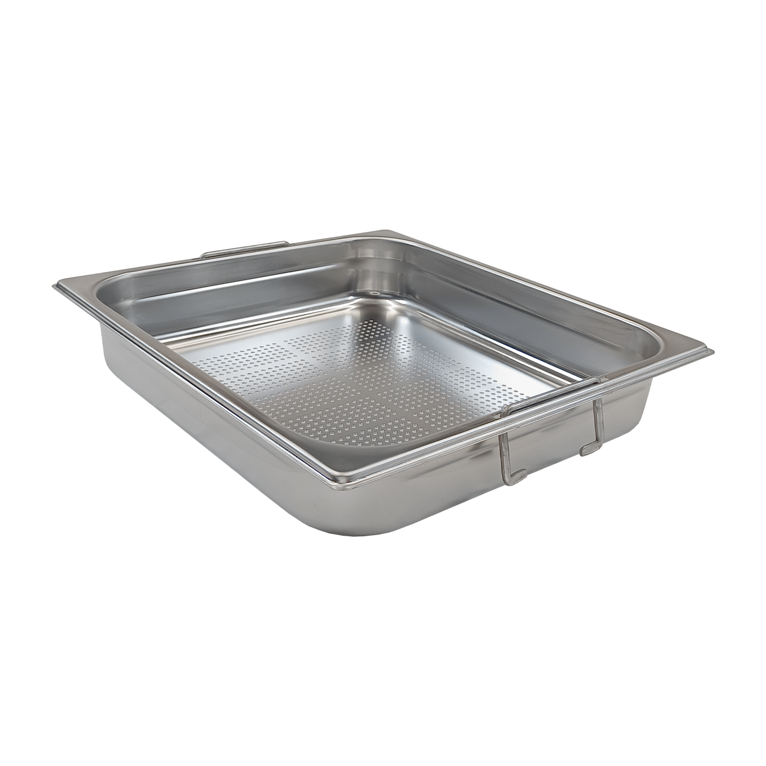GN container perforated GN 2/3 - 65 handles stainless steel | REDFOX - GND 2/3-65 U