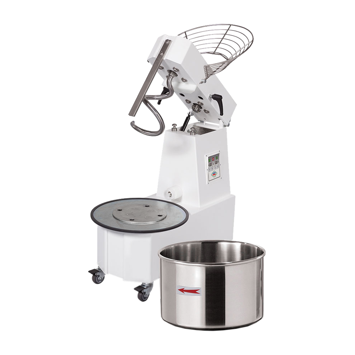 Spiral mixer kneader 1 speed removable bowl 15 l 230 V | RM - HTS 15