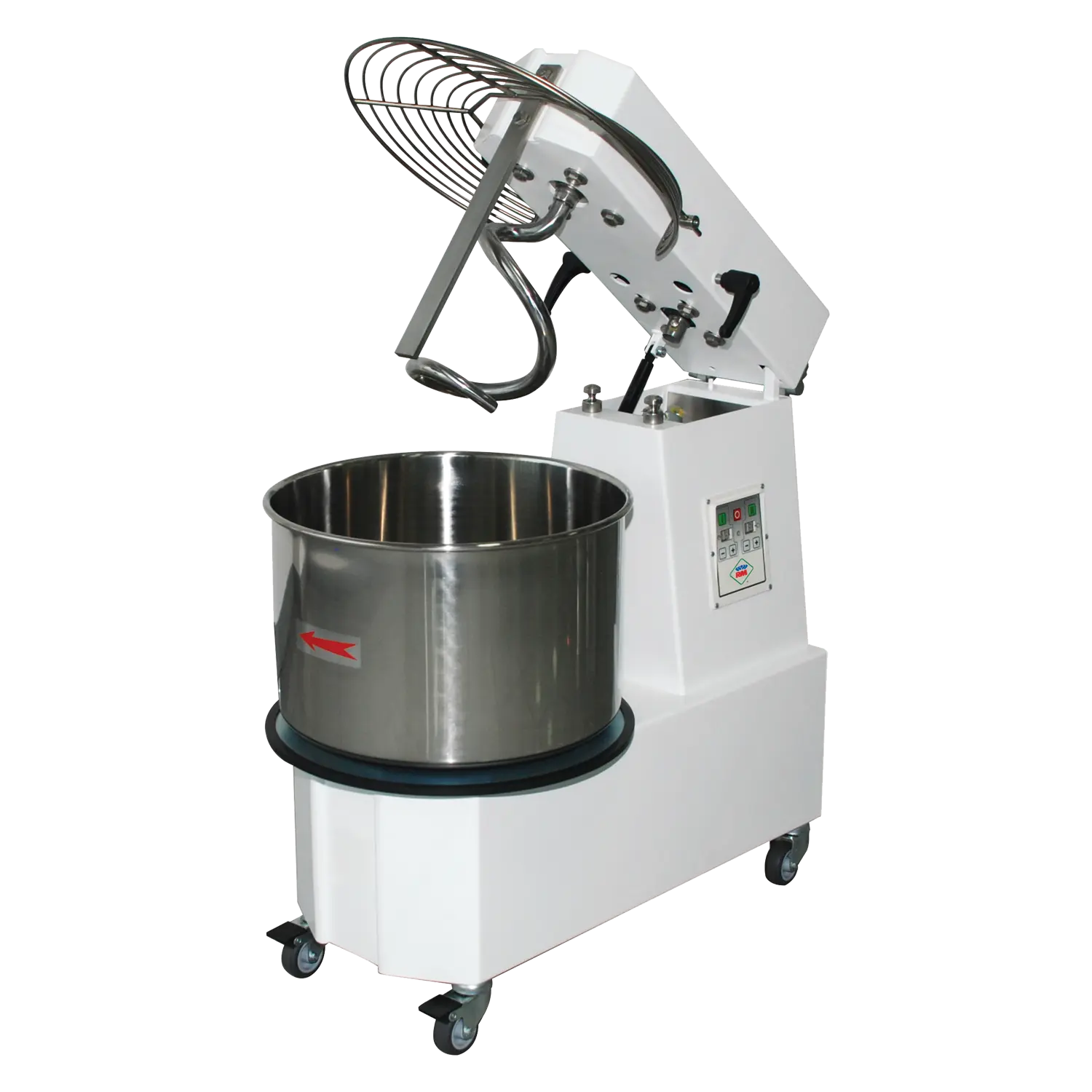 Spiral mixer kneader 2 speeds removable bowl 53 l 400 V | RM - HTS 53 2T