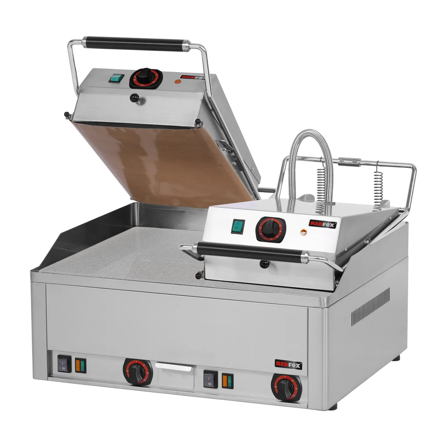 Steak grill electric double 65x48 table durable chrome | REDFOX - KD 66 E