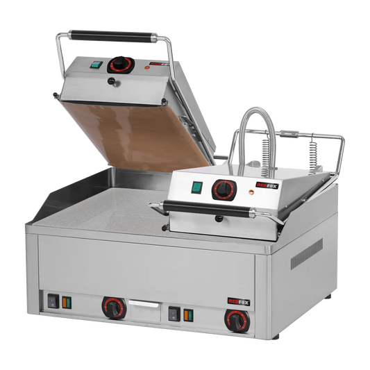 Steak grill electric double 65x48 table durable chrome | REDFOX - KD 66 E