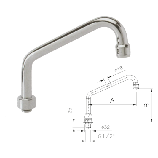 Spout for tap | REDFOX - KOB