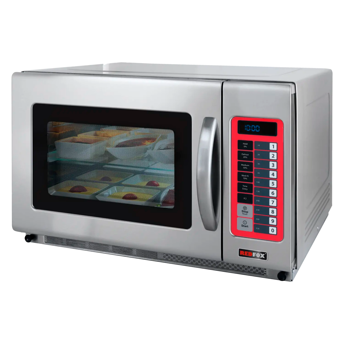 Commercial microwave oven touch digital touch control 2 magnetrons | REDFOX - MWP 2152-35 E/N