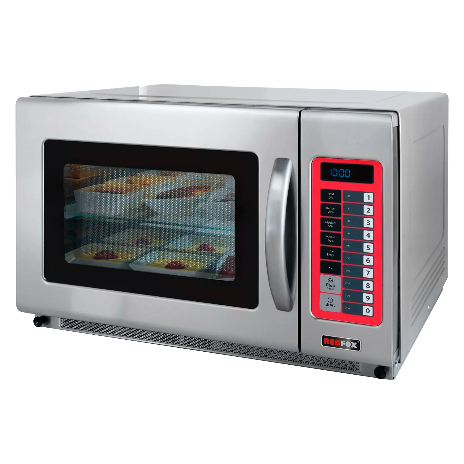 Commercial microwave oven touch digital touch control 2 magnetrons | REDFOX - MWP 2152-35 E/N
