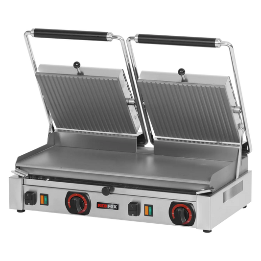 Panini grill smooth electric 57x24 400 V | REDFOX - PD 2020 L
