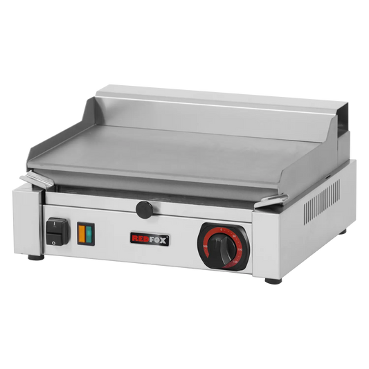 Fry-top griddle plate electric smooth counter top 230 V | REDFOX - PM 2015 BL