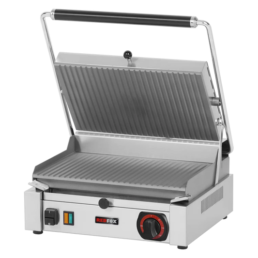 Panini grill grooved electric 37x24 230 V | REDFOX - PM 2015 R