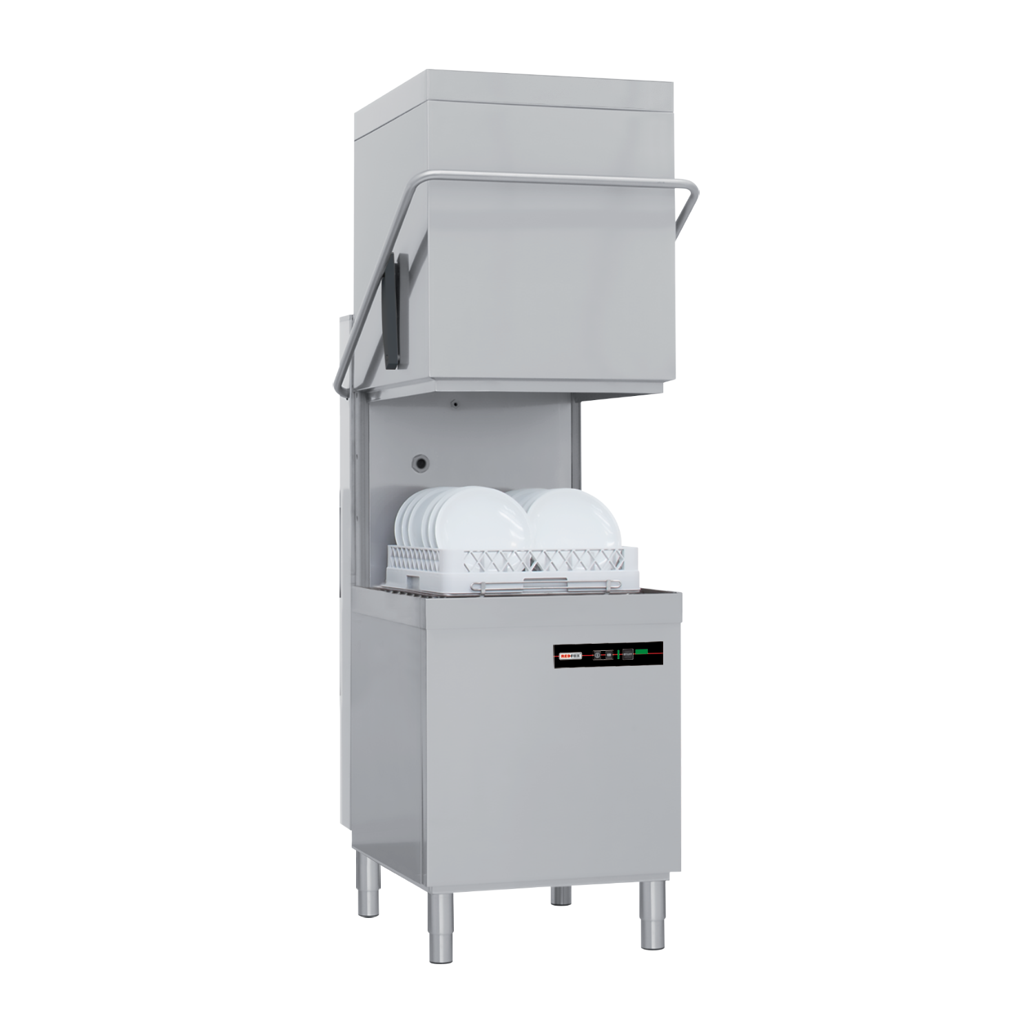 Hood type dishwasher single skin 50x50 - 400 V | REDFOX - QQI 102