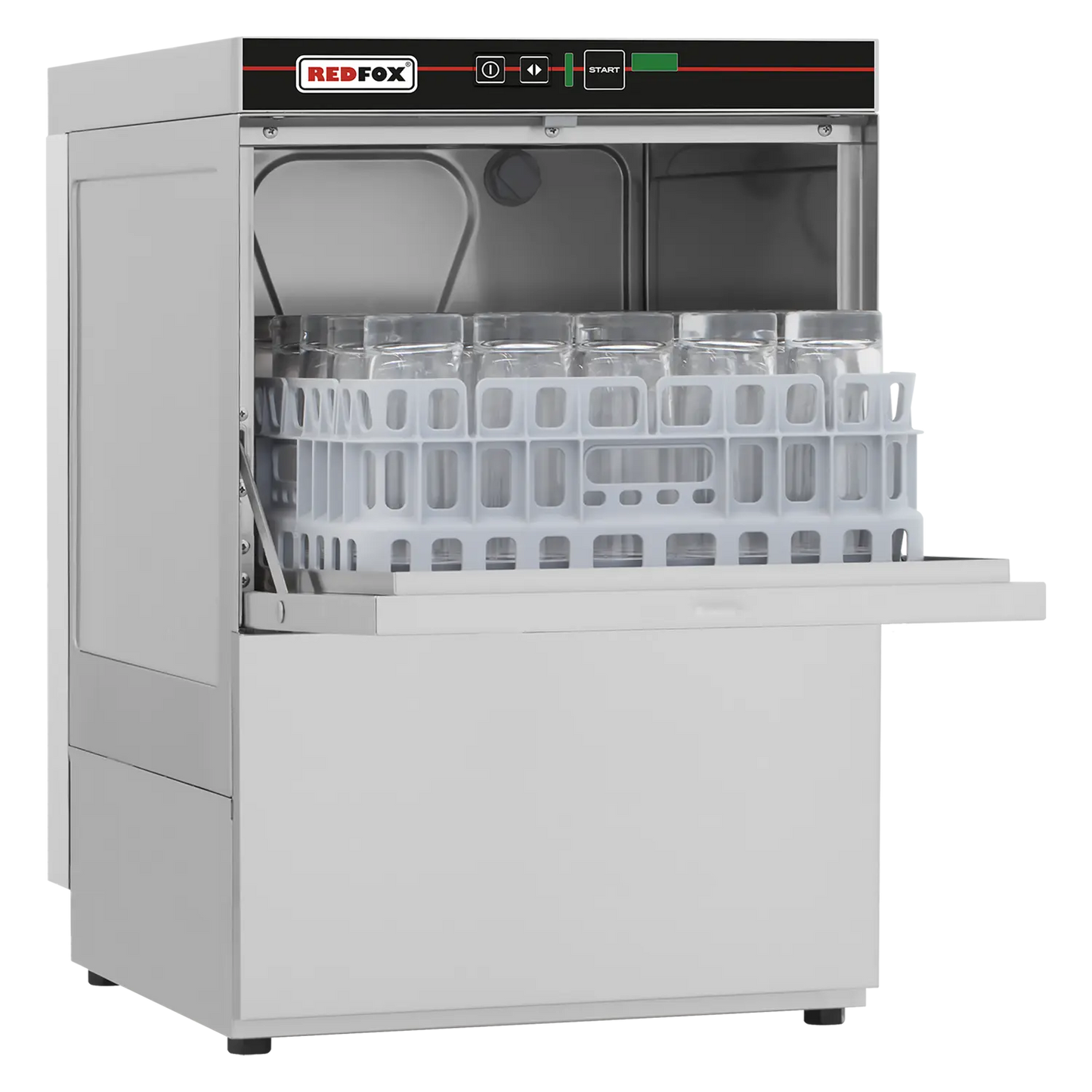 Undercounter dishwasher single skin with drain pump 35x35 - 230 V | REDFOX - QQI 37 P