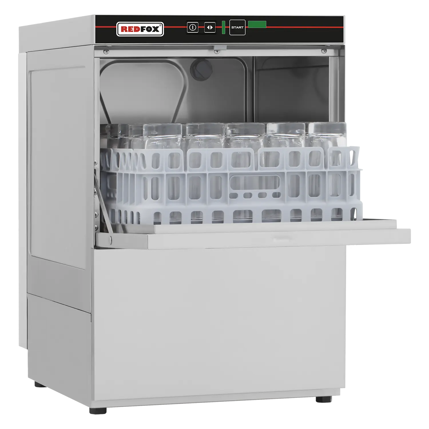 Undercounter dishwasher single skin with drain pump 35x35 - 230 V | REDFOX - QQI 37 P