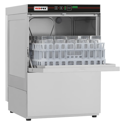 Undercounter dishwasher single skin with drain pump 35x35 - 230 V | REDFOX - QQI 37 P