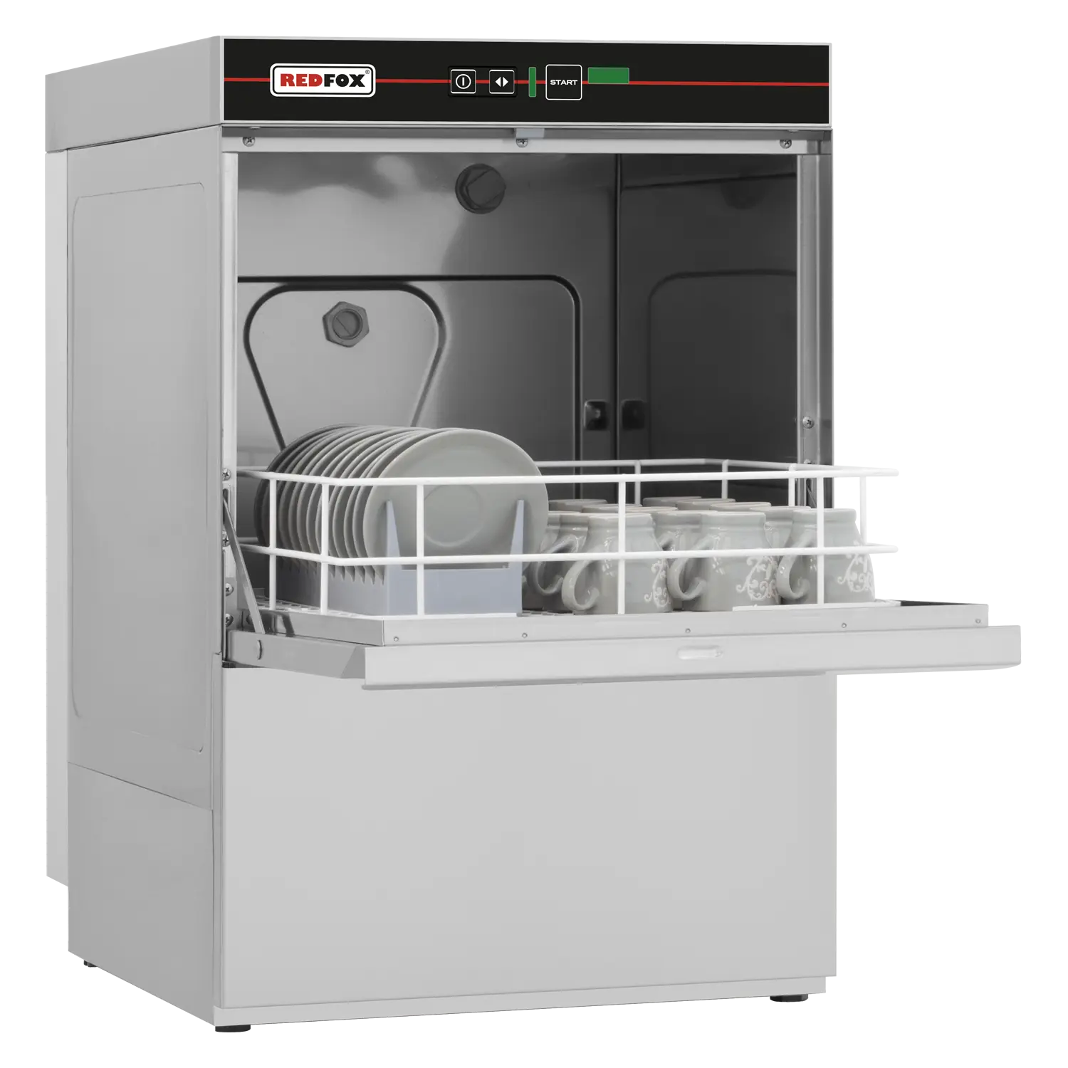Undercounter dishwasher single skin with drain pump 39x39 - 230 V | REDFOX - QQI 42 P