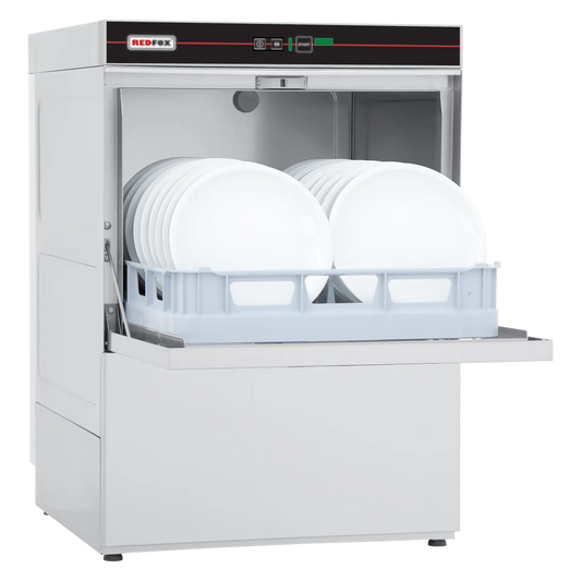 Undercounter dishwasher single skin with drain pump 50x50 - 400 V | REDFOX - QQI 52 TP