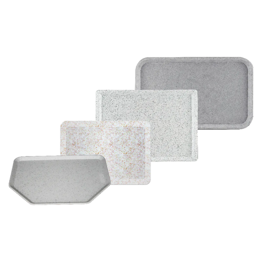 Tray hexagonal 50x35 polyester salt/pepper | REDFOX - RF - Podnos hexagonal 50x35