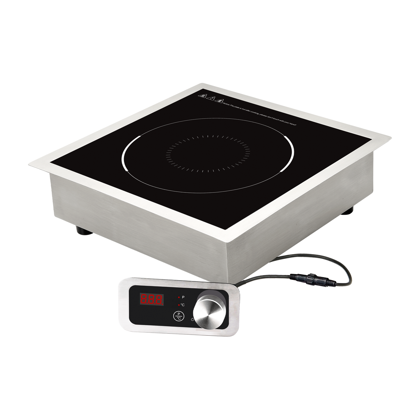 Induction cooker drop-in el. 9 power levels manual control panel 230 V | REDFOX - RIB 3521 EB