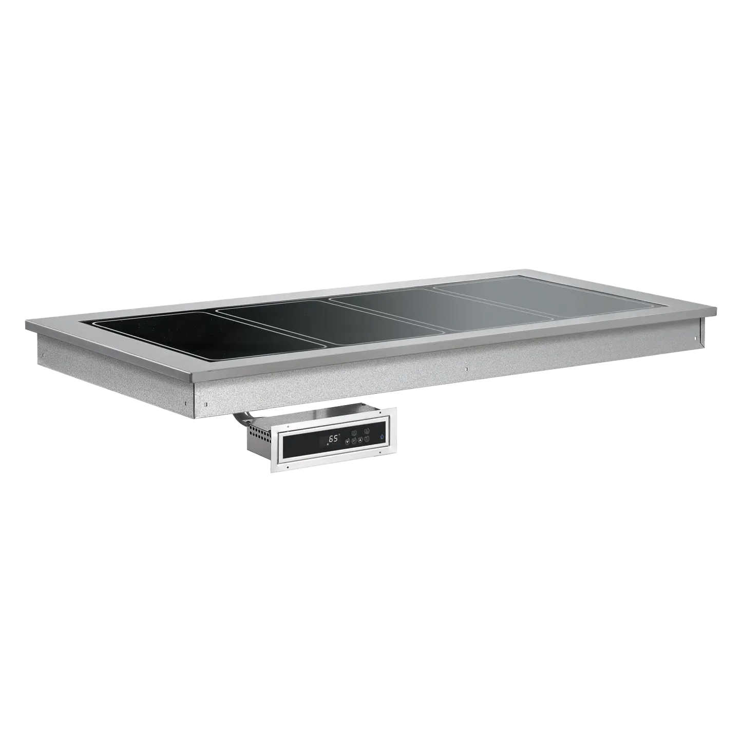 Display unit heated, glass ceramic GN 4-1/1 drop-in | RM - SL BROWN+ 4