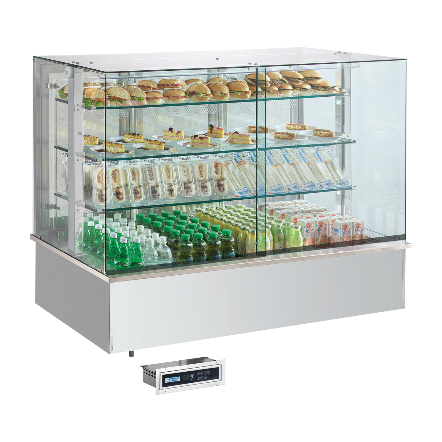 Chilled display unit GN 4-1/1 drop-in, opening to the sides | RM - SL PLATINUM+ 4 DS