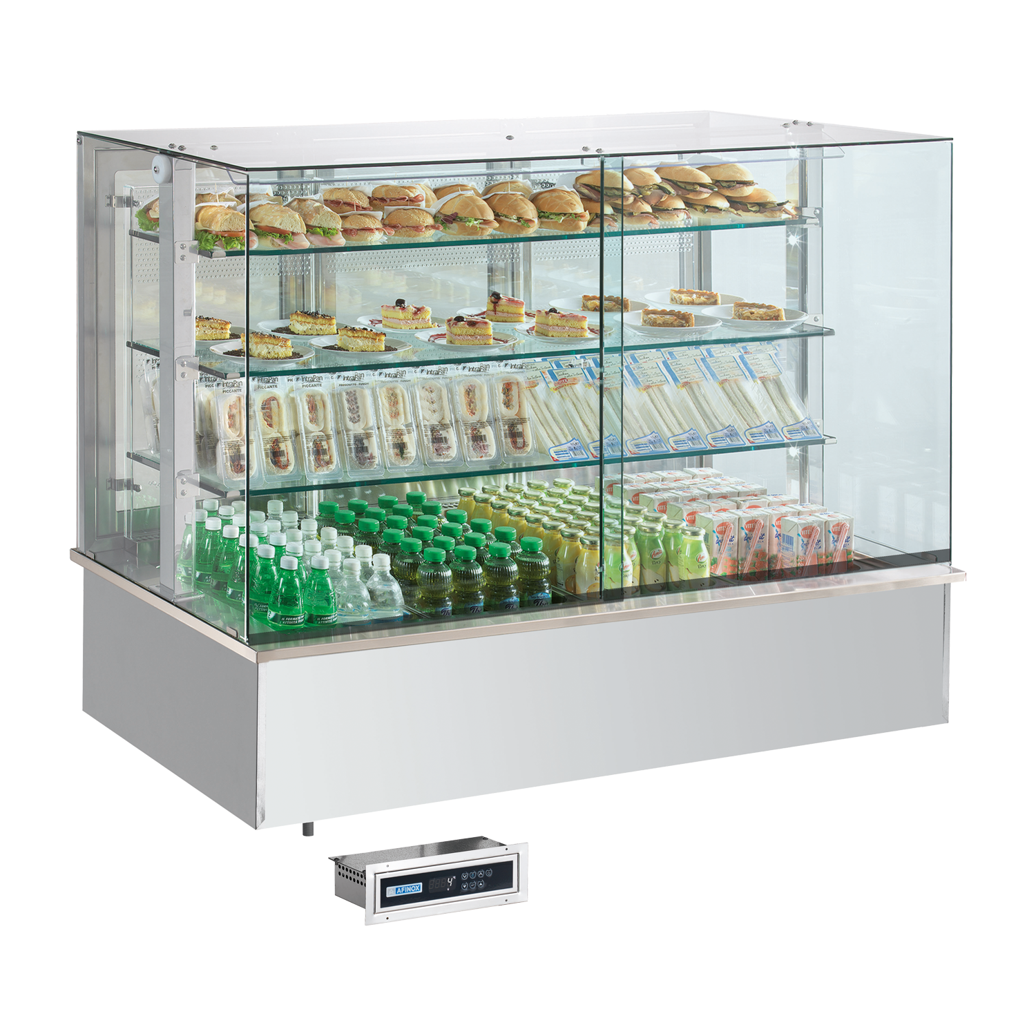Chilled display unit GN 4-1/1 drop-in, opening to the sides | RM - SL PLATINUM+ 4 DS