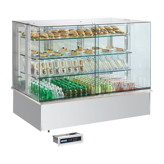 Chilled display unit GN 4-1/1 drop-in, opening to the sides | RM - SL PLATINUM+ 4 DS