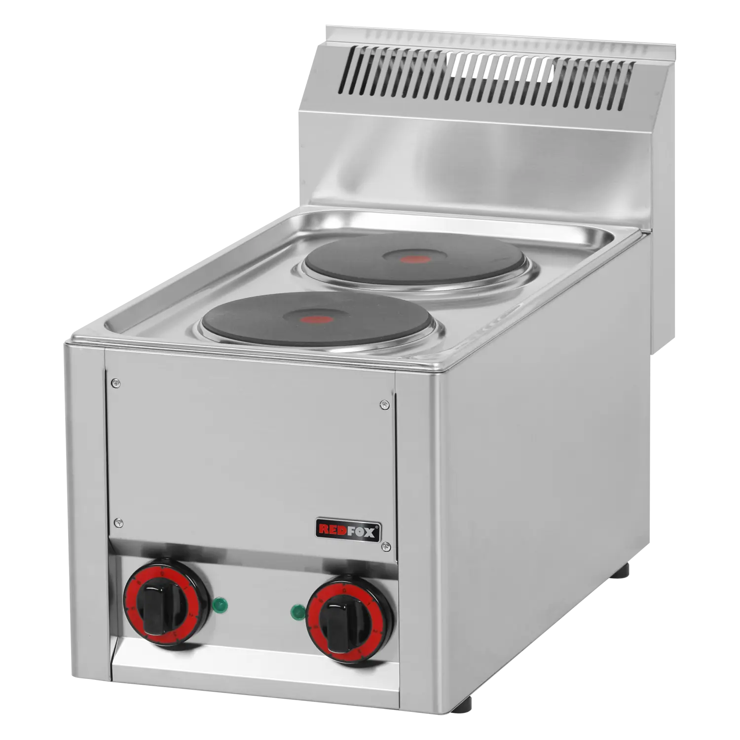 Cooking range electric 2x plate without cabinet 400V | REDFOX - SP 30 ELS