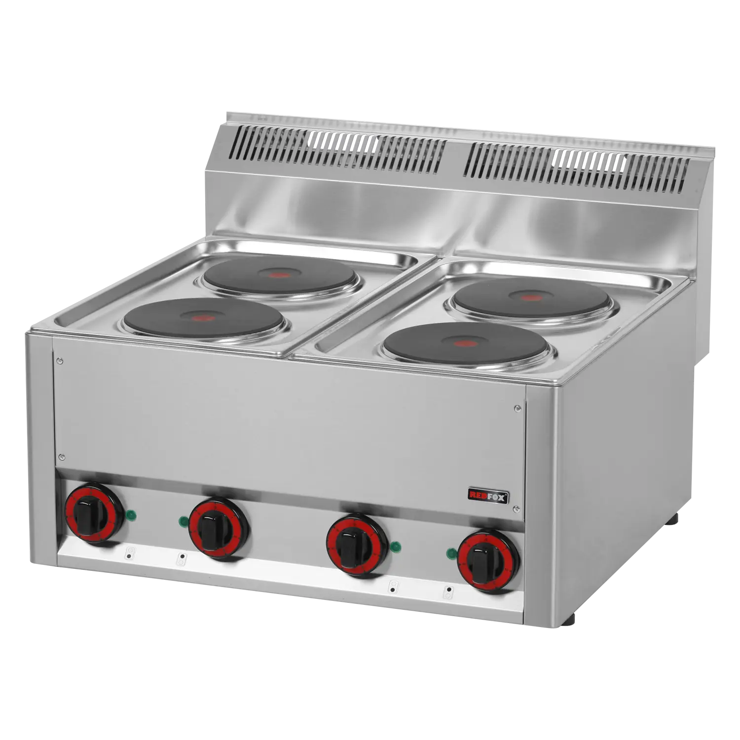 Cooking range electric 4x plate without cabinet 400 V | REDFOX - SP 60 ELS