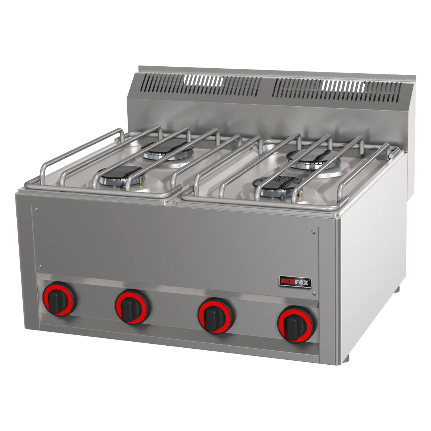 Cooking range gas 4x burner without cabinet | REDFOX - SP 60 GL