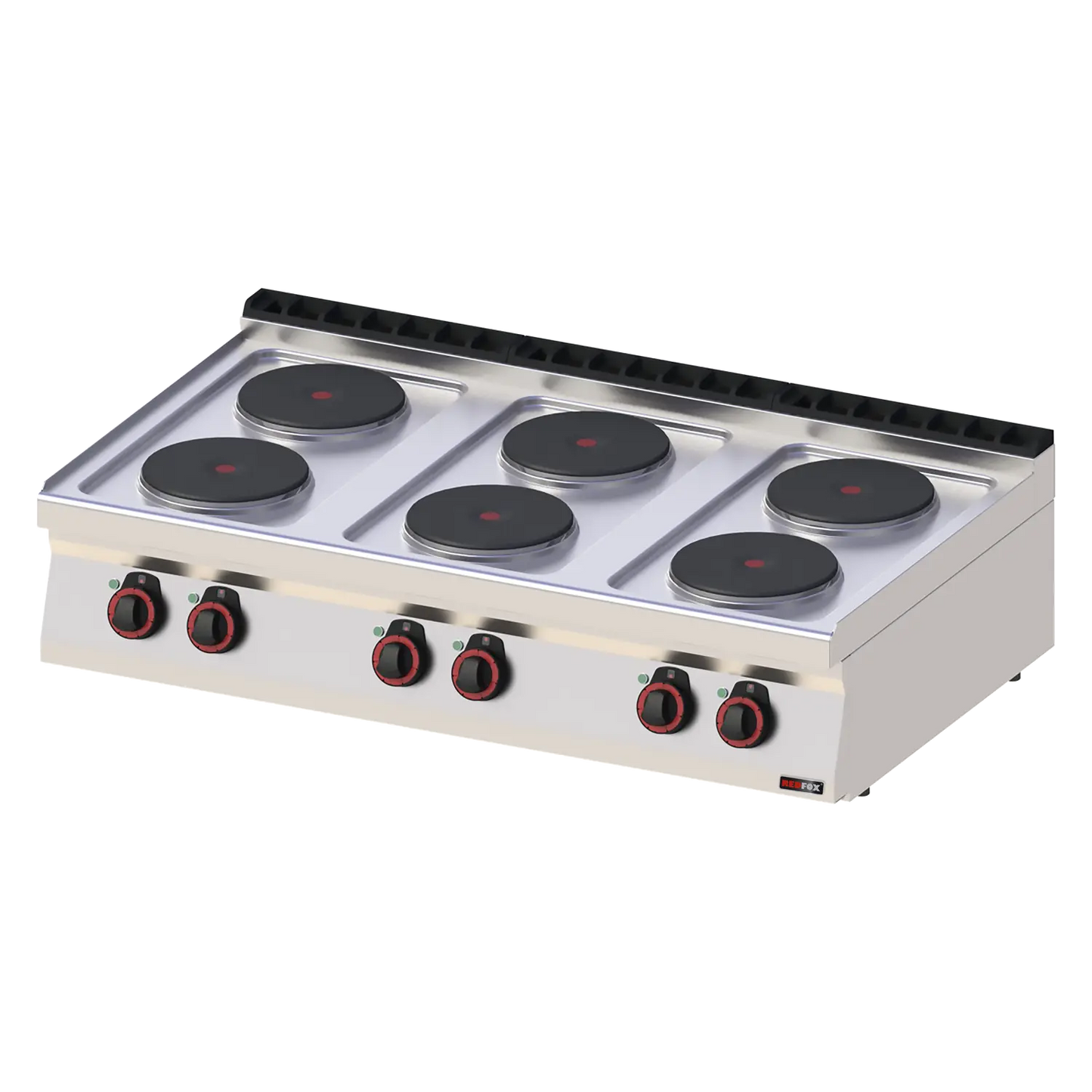Cooking range electric 6x plate without cabinet | REDFOX - SP 70/012 E