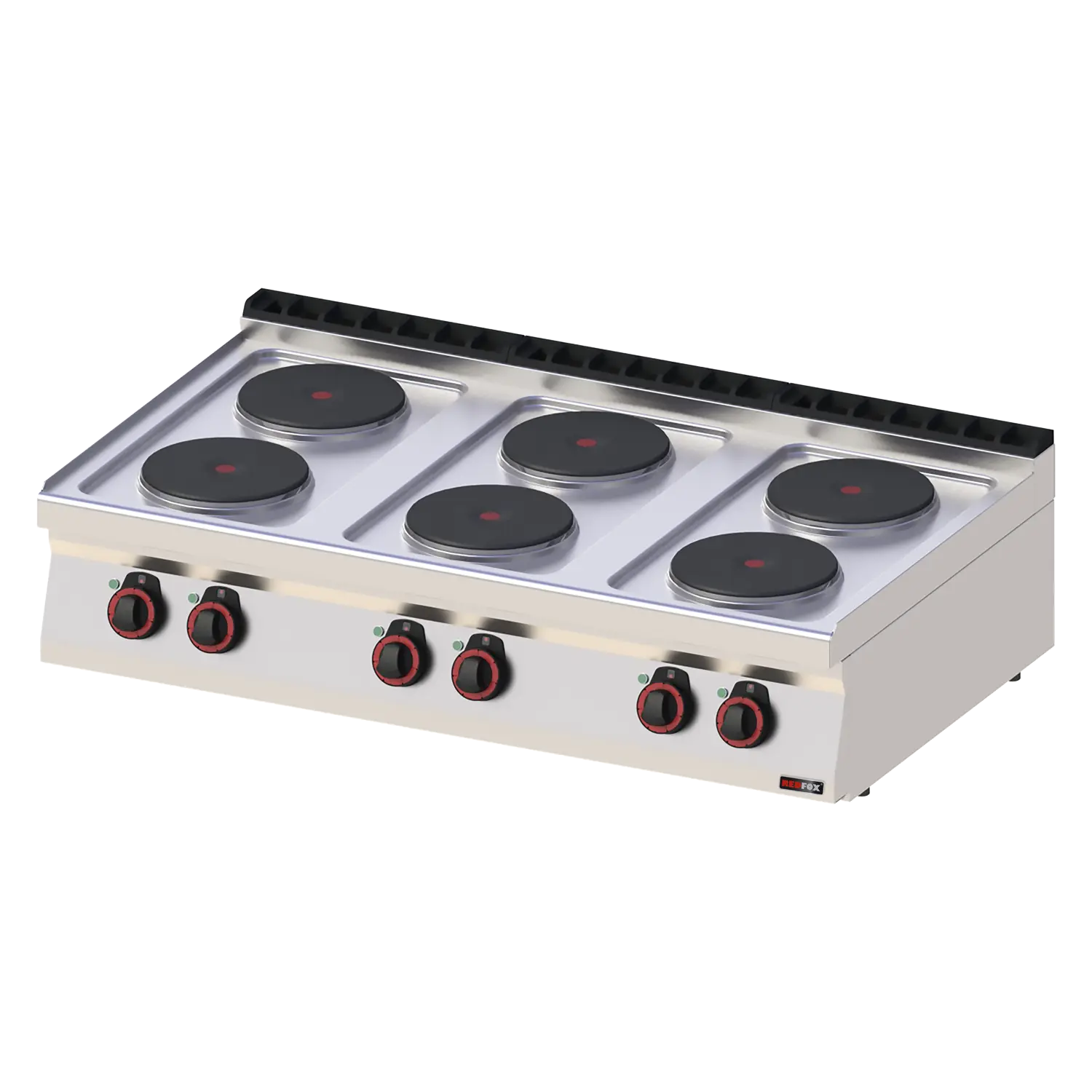 Cooking range electric 6x plate without cabinet | REDFOX - SP 70/012 E