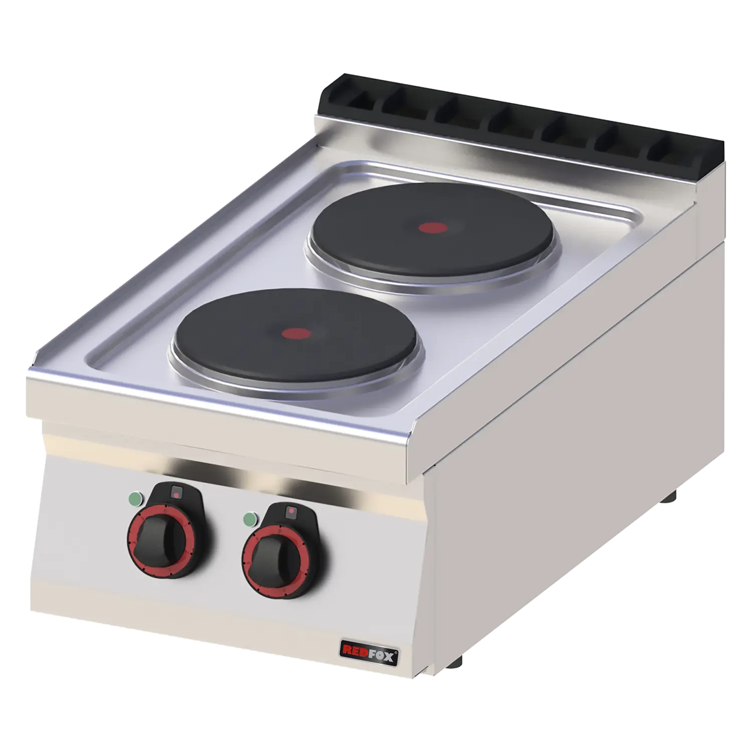 Cooking range electric 2x plate without cabinet 400 V | REDFOX - SP 70/04 E