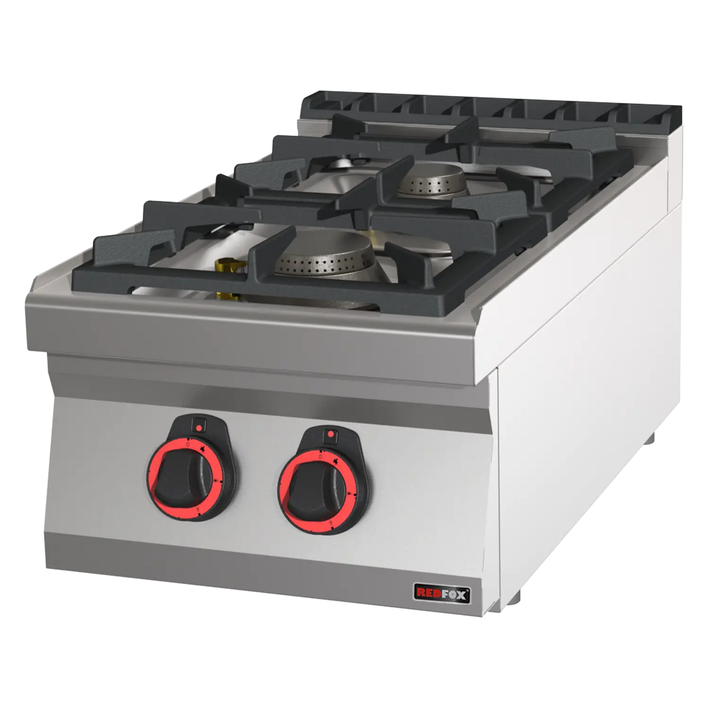 Cooking range gas 2x burner without cabinet | REDFOX - SP 70/04 G