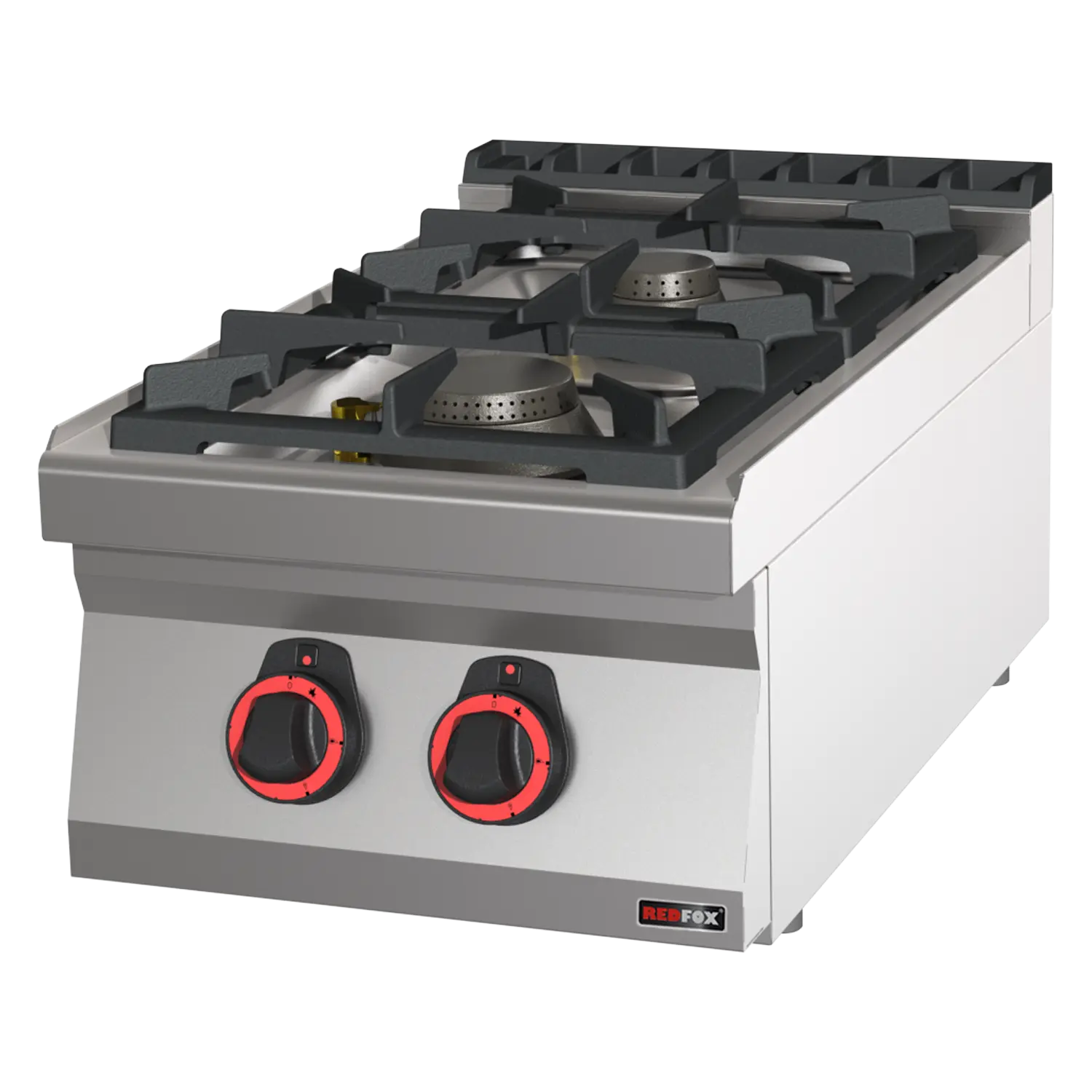 Cooking range gas 2x burner without cabinet | REDFOX - SP 70/04 G