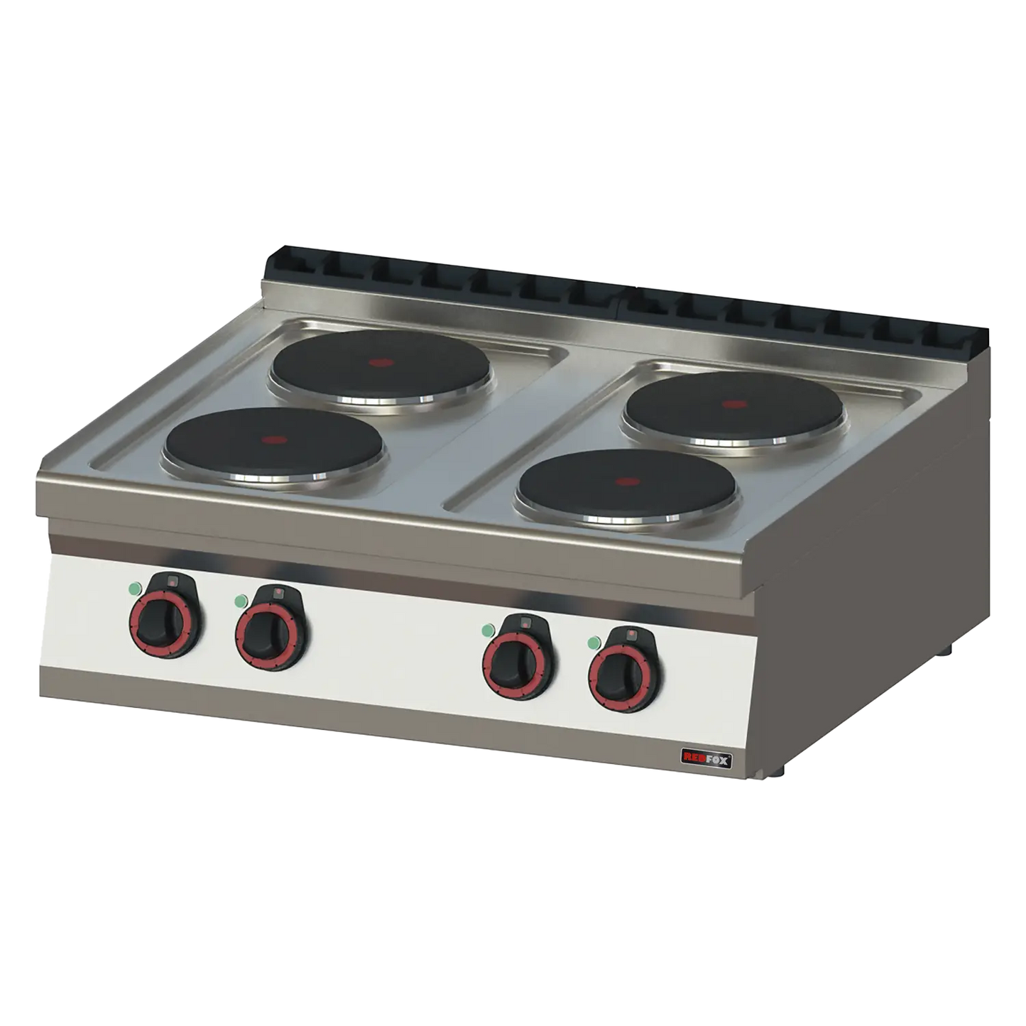Cooking range electric 4x plate without cabinet 400 V | REDFOX - SP 70/08 E