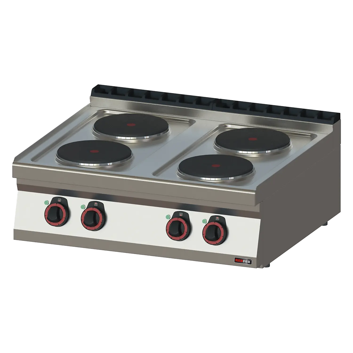 Cooking range electric 4x plate without cabinet 400 V | REDFOX - SP 70/08 E
