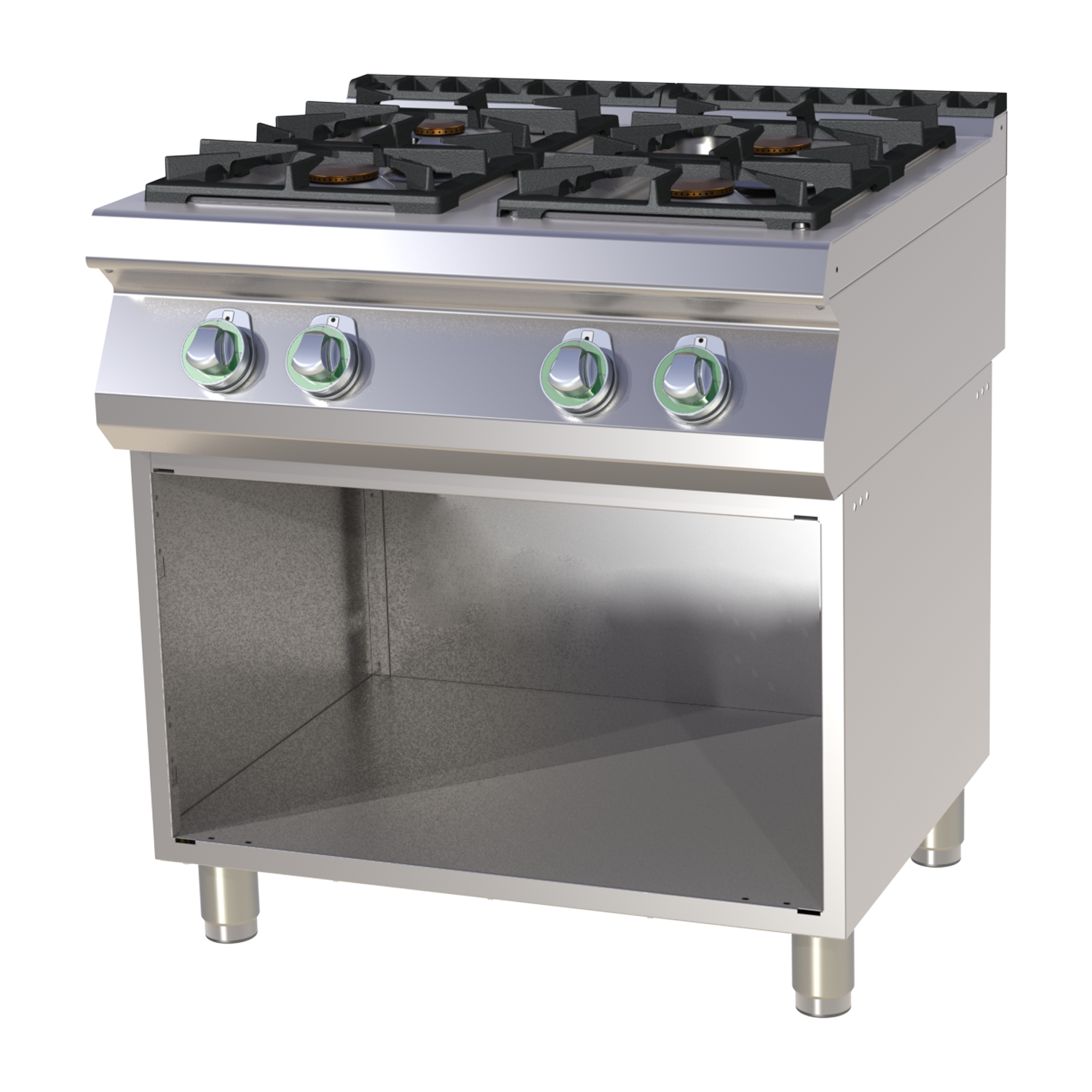 Cooking range gas on open cabinet | RM - SP 780 G
